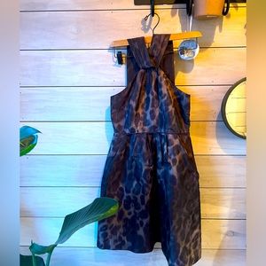 Banana Republic Animal Print Cocktail Dress